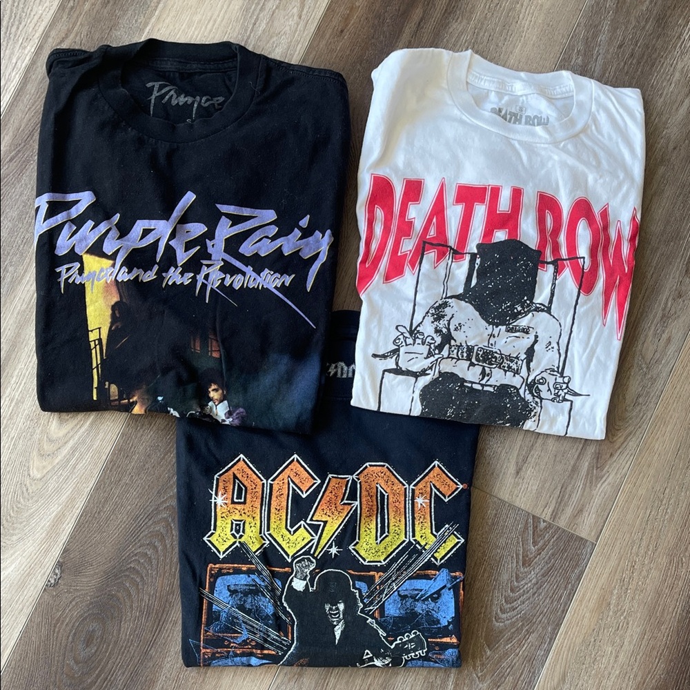 Graphic Band T-Shirts Set bundle